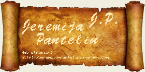 Jeremija Pantelin vizit kartica